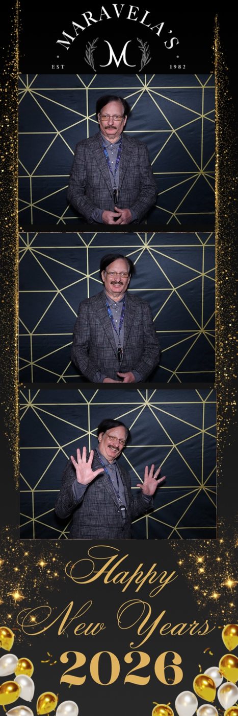 Photo booth strip from the Maravelau2019s New Yearu2019s Eve Gala