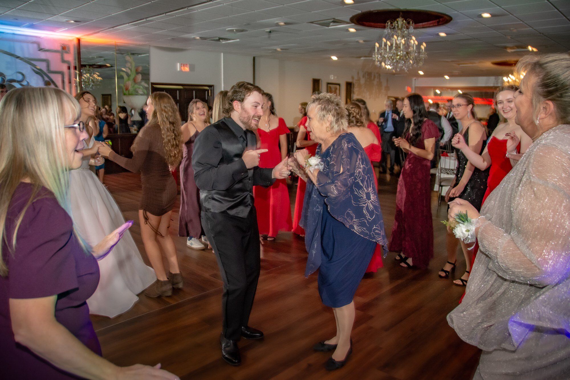 Couples dancing on the Maravela's ballroom dance floor