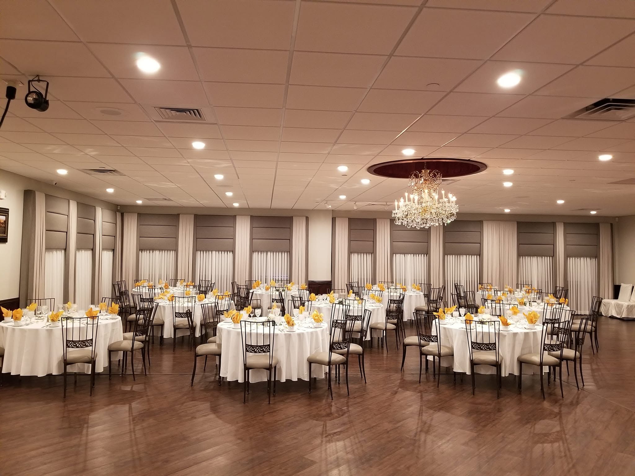 Maravela's banquet hall set for a celebration